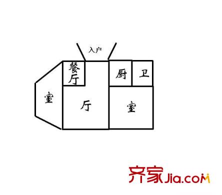 英泰第一城A區(qū) 2室 戶型圖