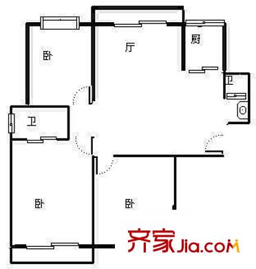 群升國際A區(qū) 4室 戶型圖