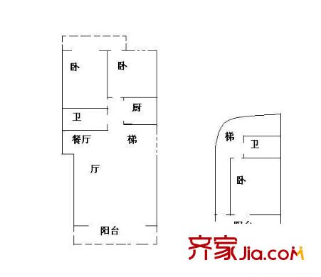 南臺新苑水仙園 3室 戶型圖