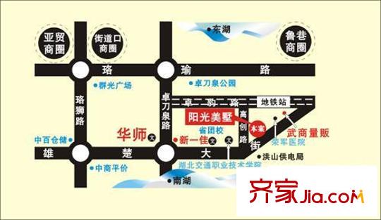 陽(yáng)光美墅交通圖交通區(qū)位圖