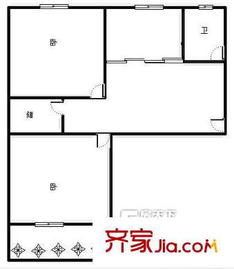 九龍城 2室 戶型圖