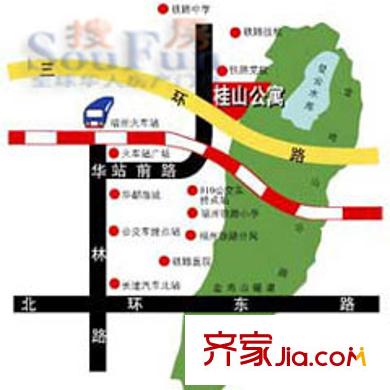 桂山公寓交通圖