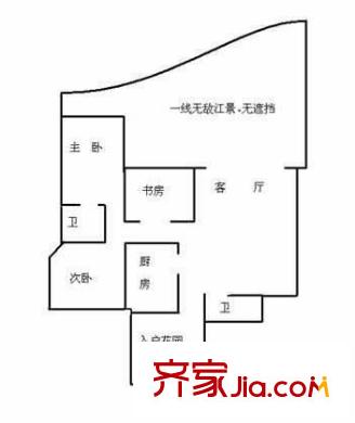濱江苑二期 0室 戶型圖
