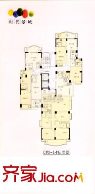 時(shí)代景城 戶型圖