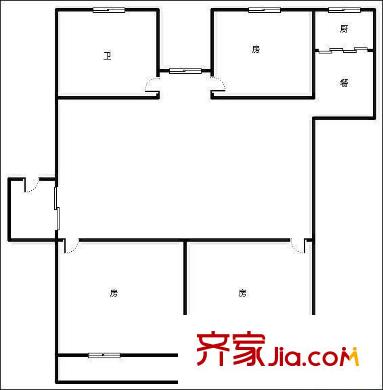 市直象園公寓戶型圖象園公寓 3室 戶型圖 3室2廳2衛(wèi)1廚