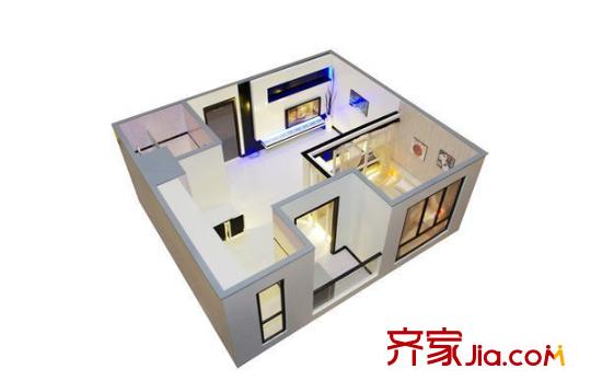 臺(tái)北沁園 1室 戶型圖