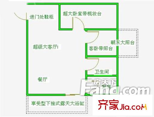 錦繡溫泉 戶型圖