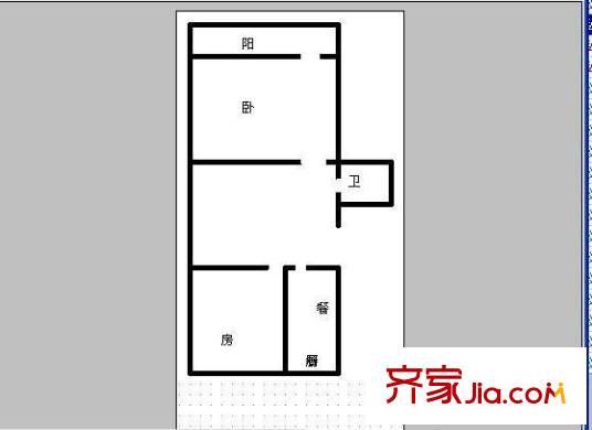 白馬河新村 2室 戶型圖