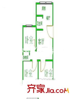新興小區(qū) 3室戶型圖
