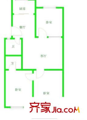 西莊小區(qū) 3室戶型圖