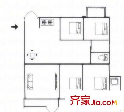 世紀(jì)東方 4室 戶型圖