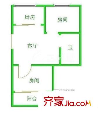 世紀(jì)東方 2室 戶型圖