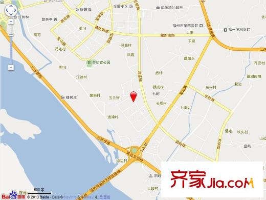 福灣新城春風(fēng)苑二區(qū)交通圖