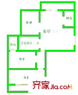 福灣新城春風(fēng)苑二區(qū) 4室 戶型圖