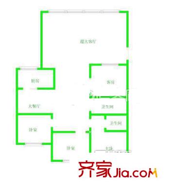  高校小區(qū) 4室戶型圖