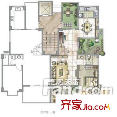 中天桂湖云庭 2室 戶型圖