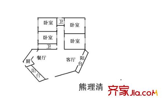 御泉花園 4室 戶(hù)型圖