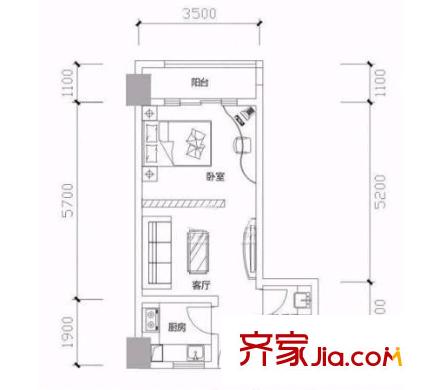 榮冠花園 戶型圖