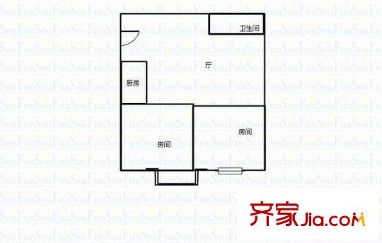 御景臺花園 2室 戶型圖