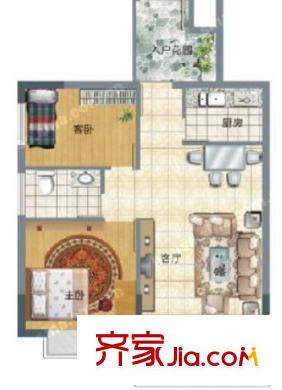 熊家臺(tái)小區(qū)戶型圖2室2廳 2室2廳