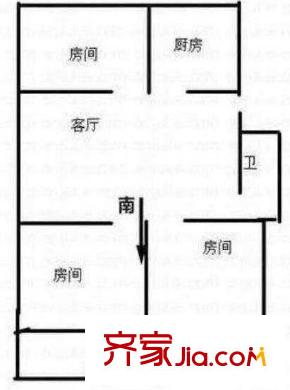 泉塘二區(qū) 3室 戶型圖