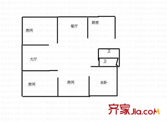 永恒新村 4室 戶型圖