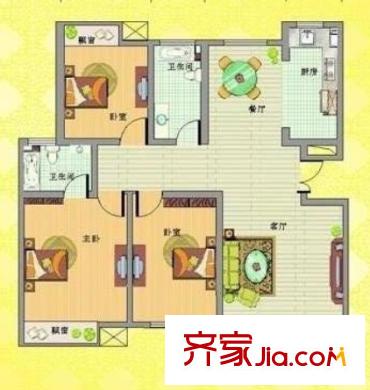 佳園小區(qū)戶型圖3室2廳 戶型圖 3室2廳2衛(wèi)1廚