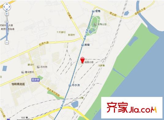 佳園小區(qū)交通圖 
