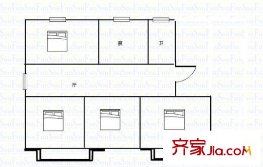 三華花園 4室 戶型圖