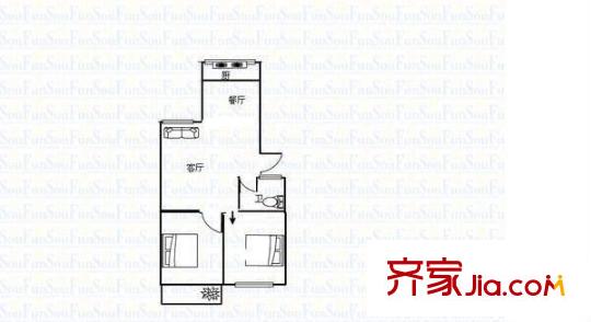 三華花園 2室 戶型圖