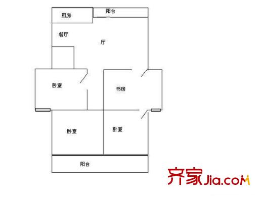 琴亭苑 4室 戶型圖