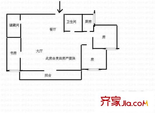 嘉興小區(qū) 3室 戶型圖