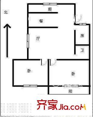 華湖花園 3室 戶型圖