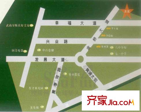 百勝春天交通圖