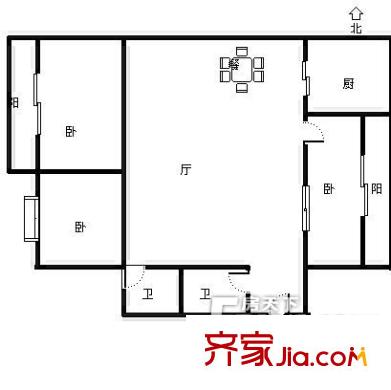  北興園 3室戶型圖