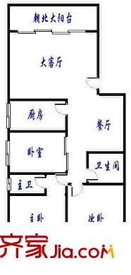  北興園 3室戶型圖