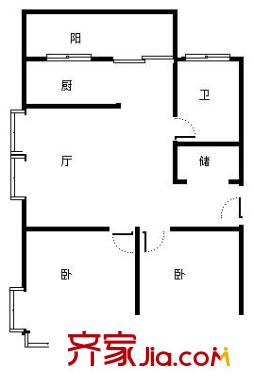  北興園 2室戶型圖