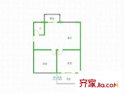 銀都花園 3室 戶型圖