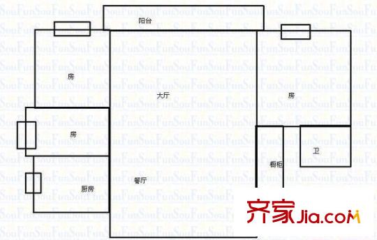 融僑錦江A區(qū) 戶型圖