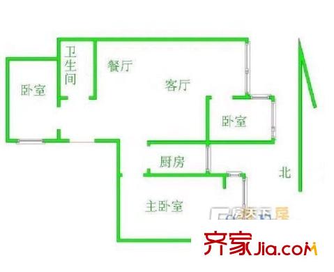 東民里3室戶型圖