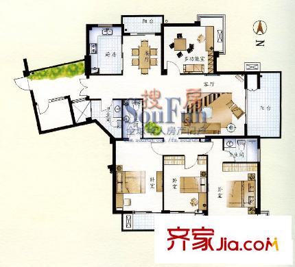 中聯(lián)水岸名居 戶型圖