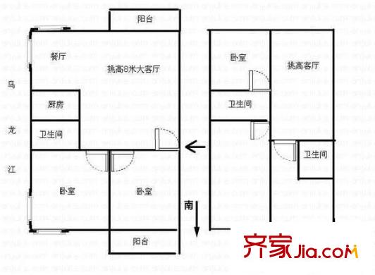碧水琴灣 4室 戶型圖