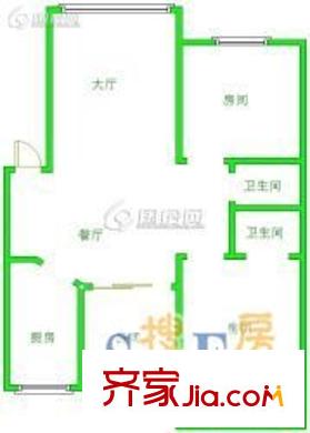 南臺新苑紫竹園 4室 戶型圖