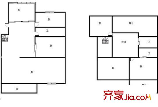 海景花園 5室 戶型圖