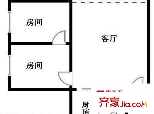 福尚名居 2室 戶型圖