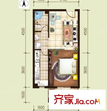 黃鸝小區(qū)戶型圖1室2廳 戶型圖 1室2廳1衛(wèi)1廚