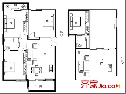 上洋小區(qū) 4室 戶型圖