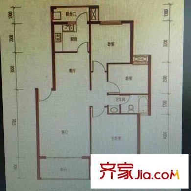 金山桔園二期嘉園戶型圖金山桔園二期嘉園 3室 戶型圖 3室2廳1衛(wèi)