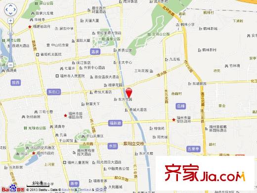 晉東花園交通圖