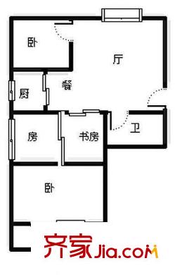湖畔小區(qū) 3室 戶型圖